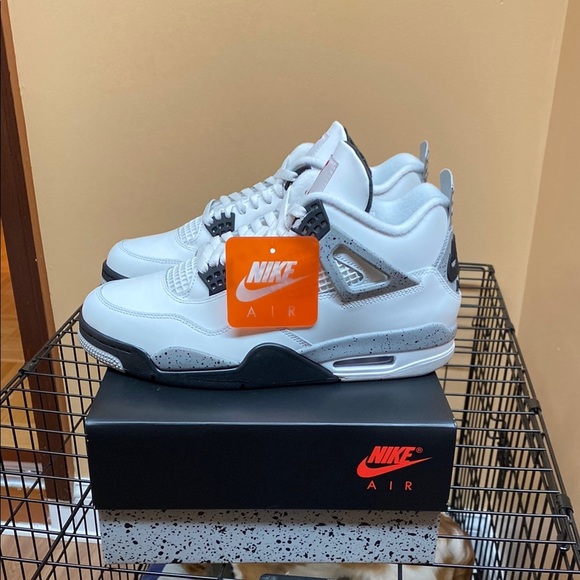 2025 Air Jordan 4 Retro “White Cement” - Picture 2 of 10